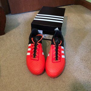 Adidas Soccer Cleats - Men's ACE 15+ Primeknit FG, Orange and Black, Size 9.5